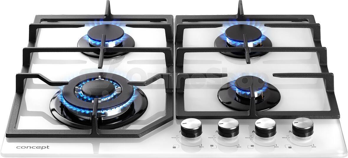 Plynová deska Concept PDV7460wh, bílá