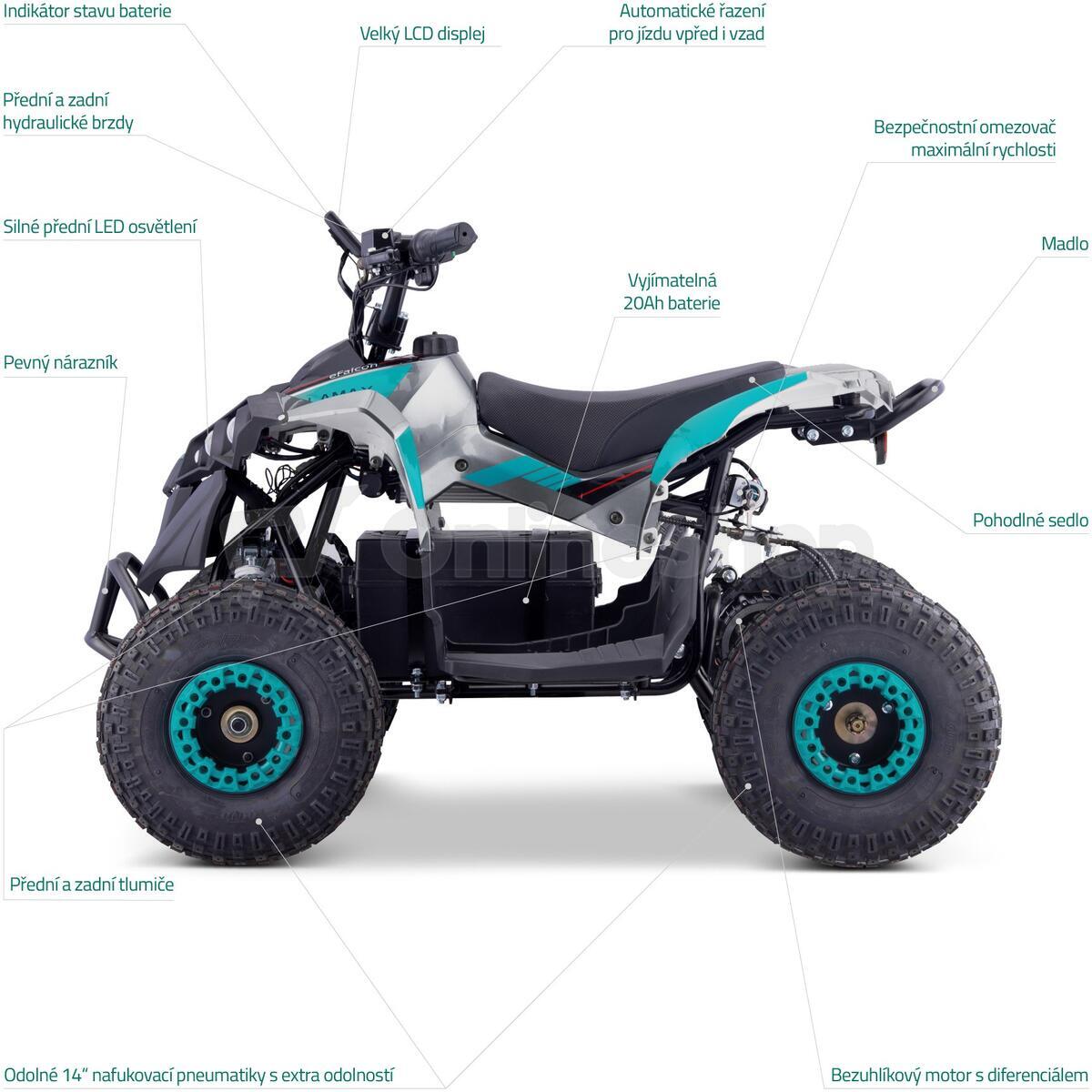 LAMAX eFalcon ATV50M Blue - assembled