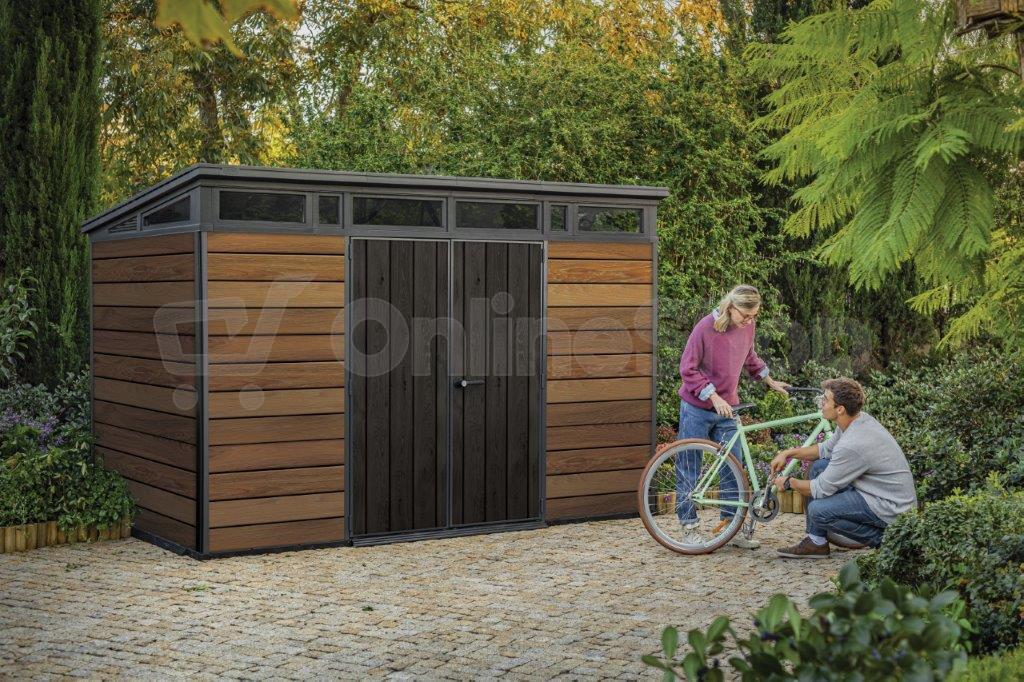 KETER PENT Signature HORIZONTAL domek 11x7 - hnědý