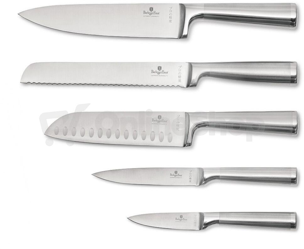 BERLINGERHAUS Sada nožů nerez v dřevěném bloku 6 ks BH-2805