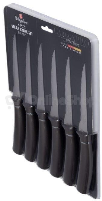 BERLINGERHAUS Sada steakových nožů 6 ks Carbon PRO Line BH-2810