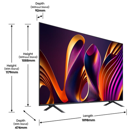 UHD QLED TV Hisense 85E7NQ PRO