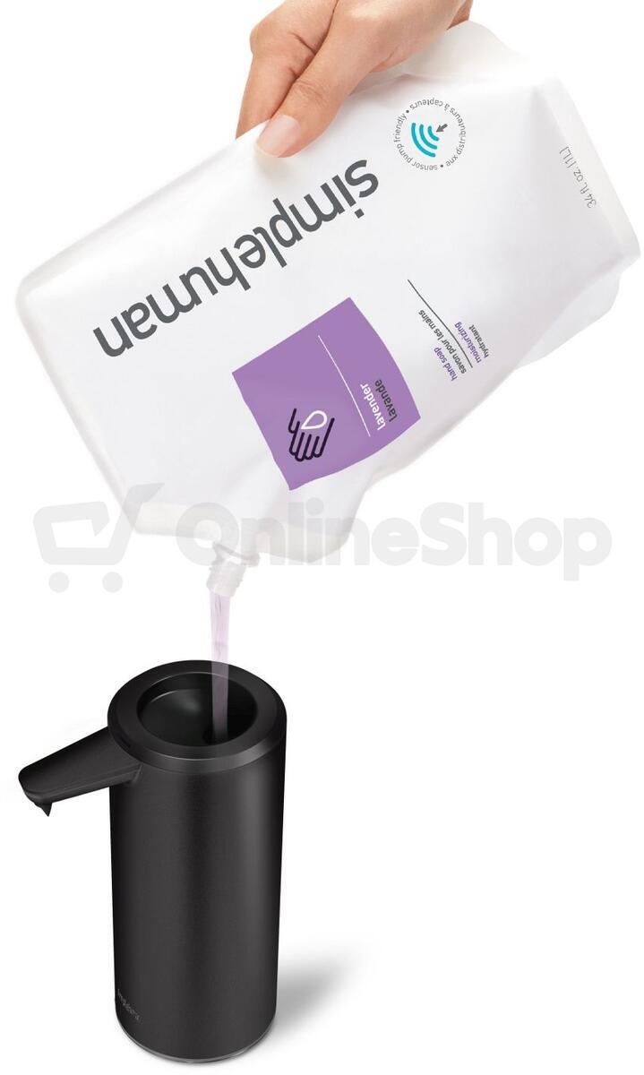 Bezdotykový dávkovač mýdla Simplehuman ST1084 266 ml, matná černá ocel
