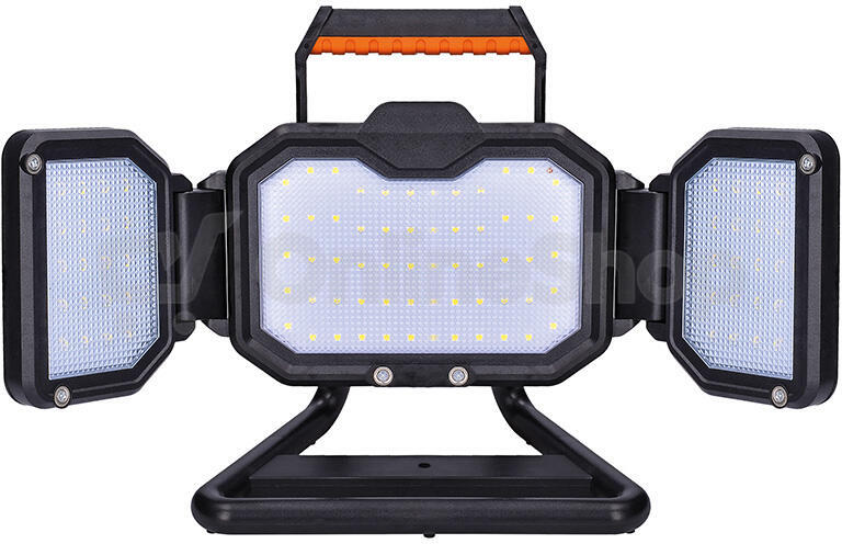 Přenosný LED reflektor Solight 50 W, oranžovo-černý