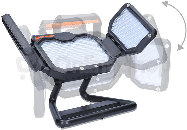 Přenosný LED reflektor Solight 50 W, oranžovo-černý