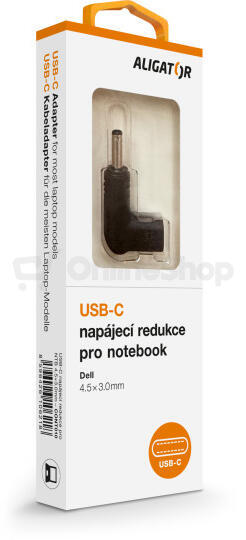 Aligator USB-C napájecí redukce 4,5 x 3,0 mm pro notebooky Dell