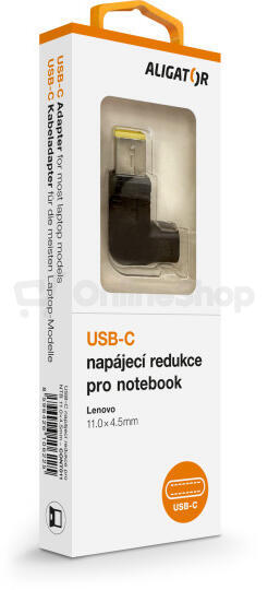 Aligator USB-C napájecí redukce 11 x 4,5 mm pro notebooky Lenovo