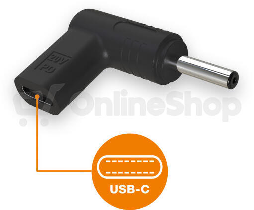 Aligator USB-C napájecí redukce 4,0 x 1,35 mm pro notebooky Asus