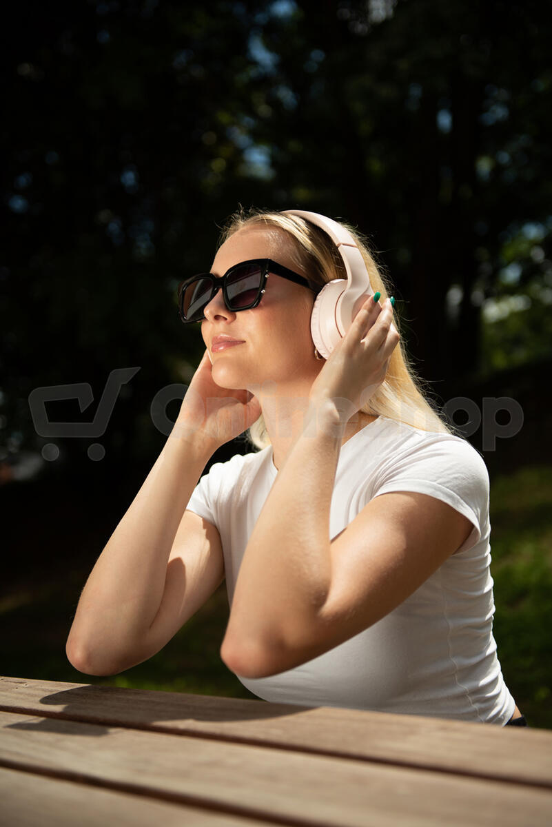 Sluchátka GoGEN HBTM 45P - růžová