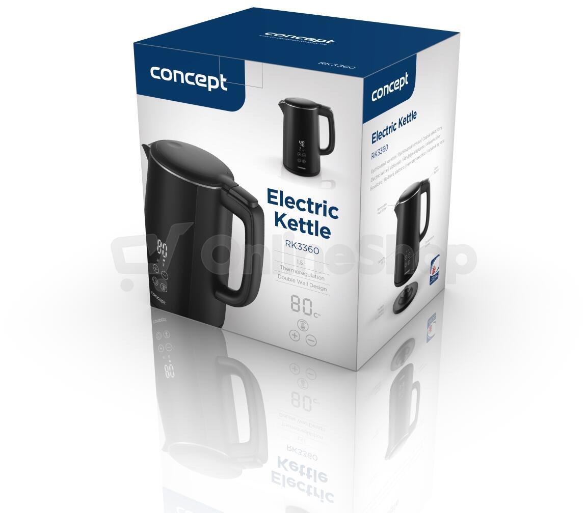Rychlovarná konvice s regulací teploty Concept 1,5 l RK3360