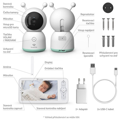 Dtsk chvika TrueLife NannyCam R7 Dual Smart