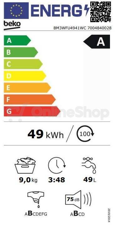 Pračka BEKO BM3WFU4941WC