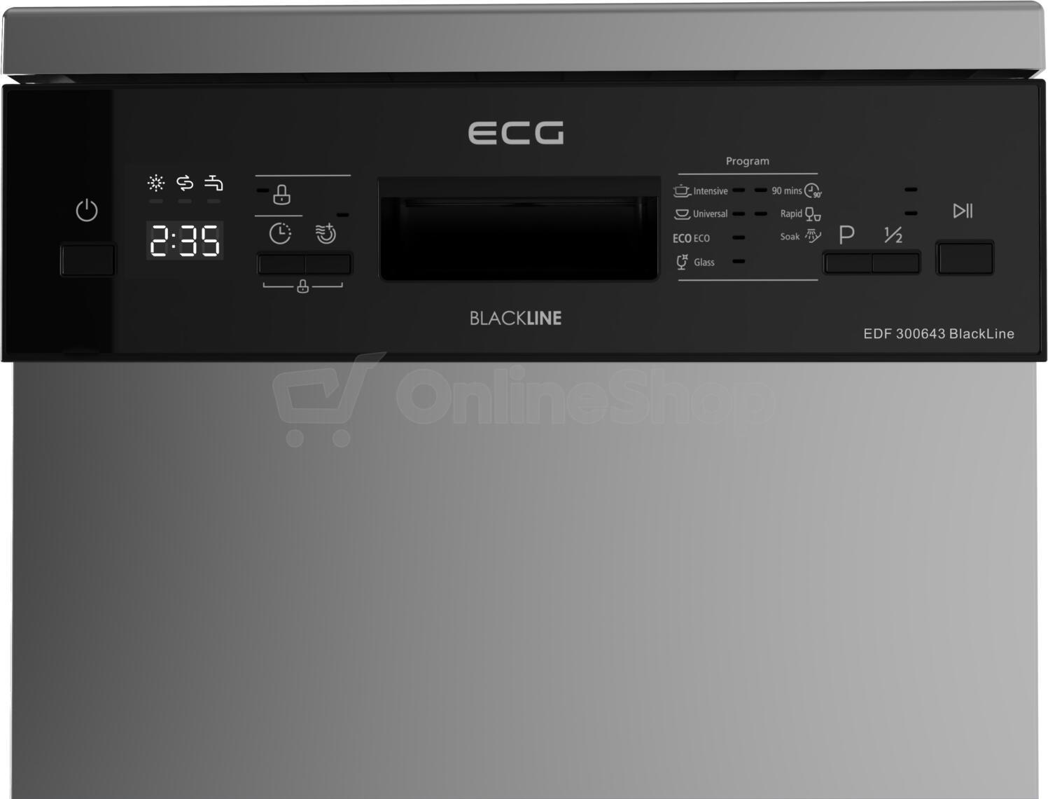 Myčka nádobí ECG EDF 300643 BlackLine