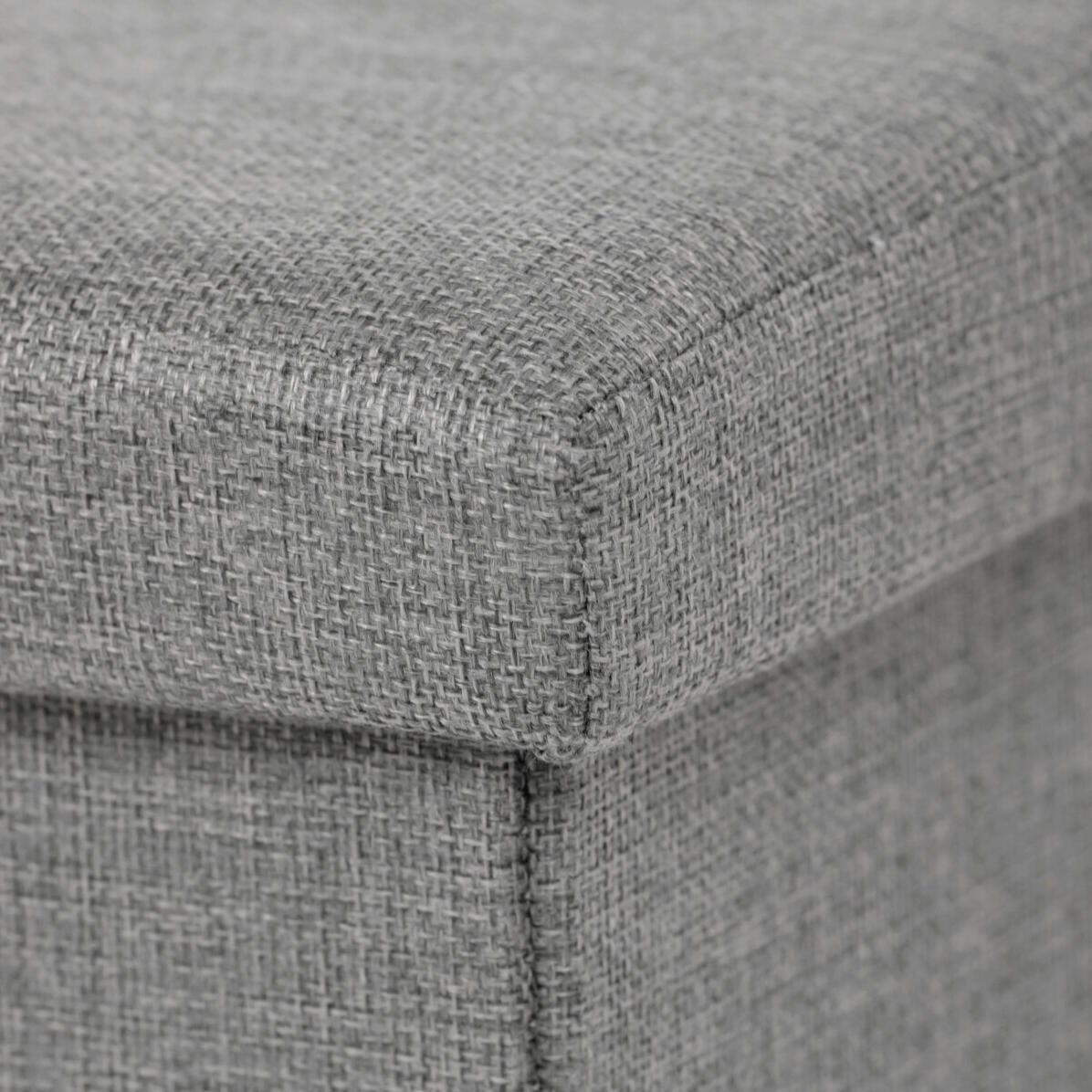 Taburet s úložným prostorem, šedá, látka, TAB-461 GREY2 Autronic
