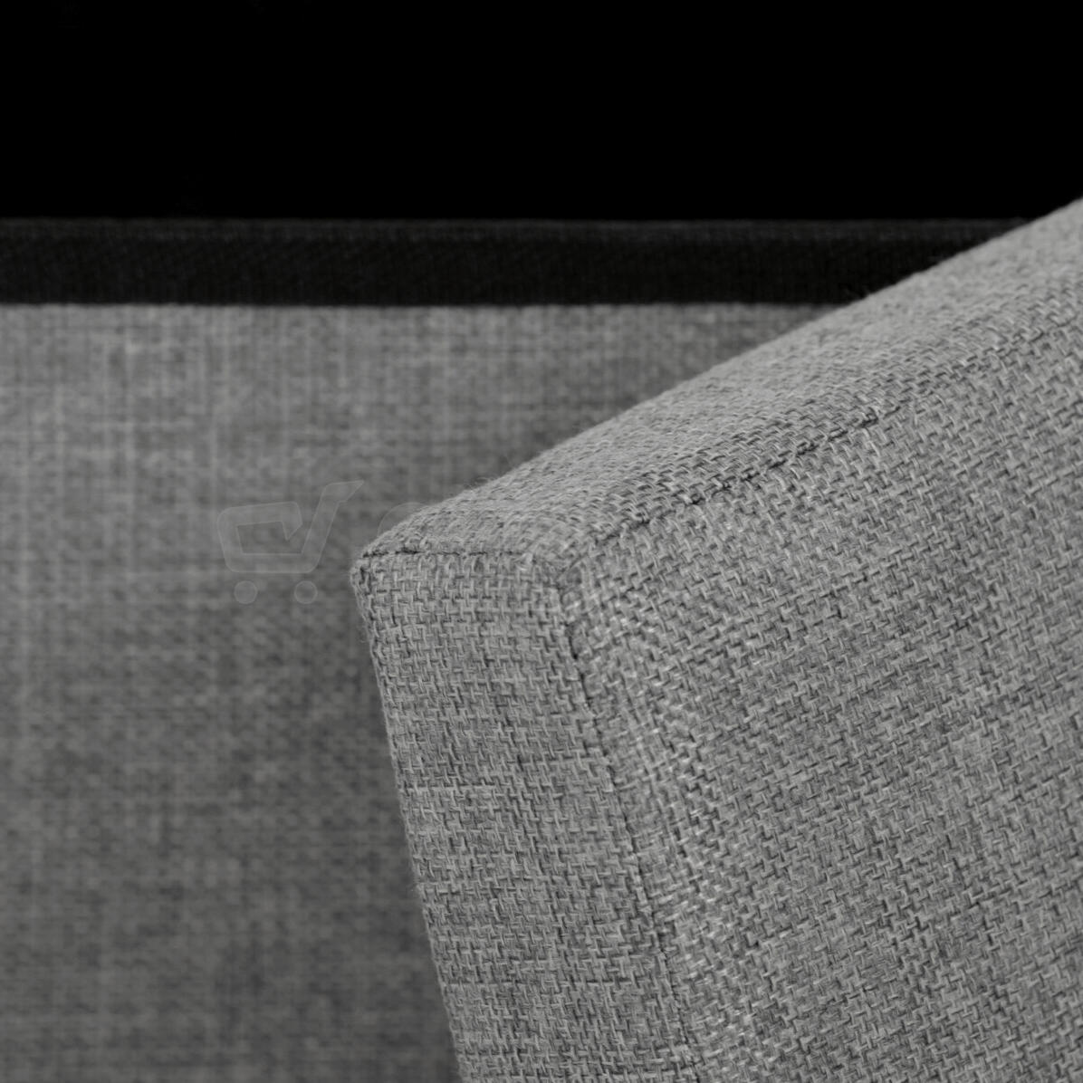 Taburet s úložným prostorem, šedá, látka, TAB-461 GREY2 Autronic