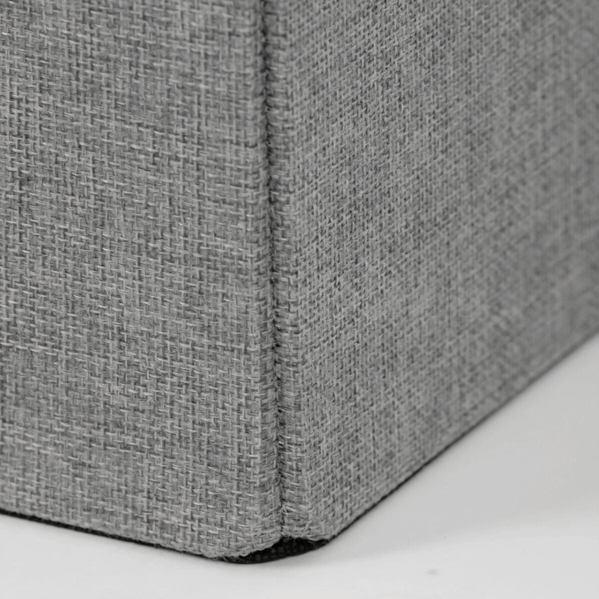 Taburet s úložným prostorem, šedá, látka, TAB-461 GREY2 Autronic