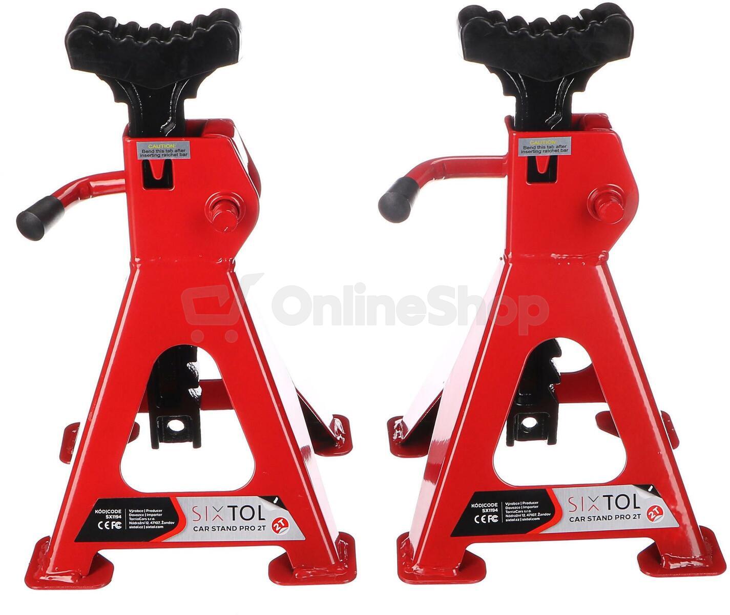 Podstavec pod auto MECHANIC CAR STAND PRO 2T, 2ks SIXTOL
