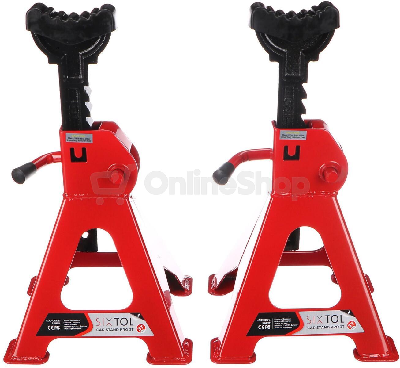 Podstavec pod auto MECHANIC CAR STAND PRO 3T, 2ks SIXTOL