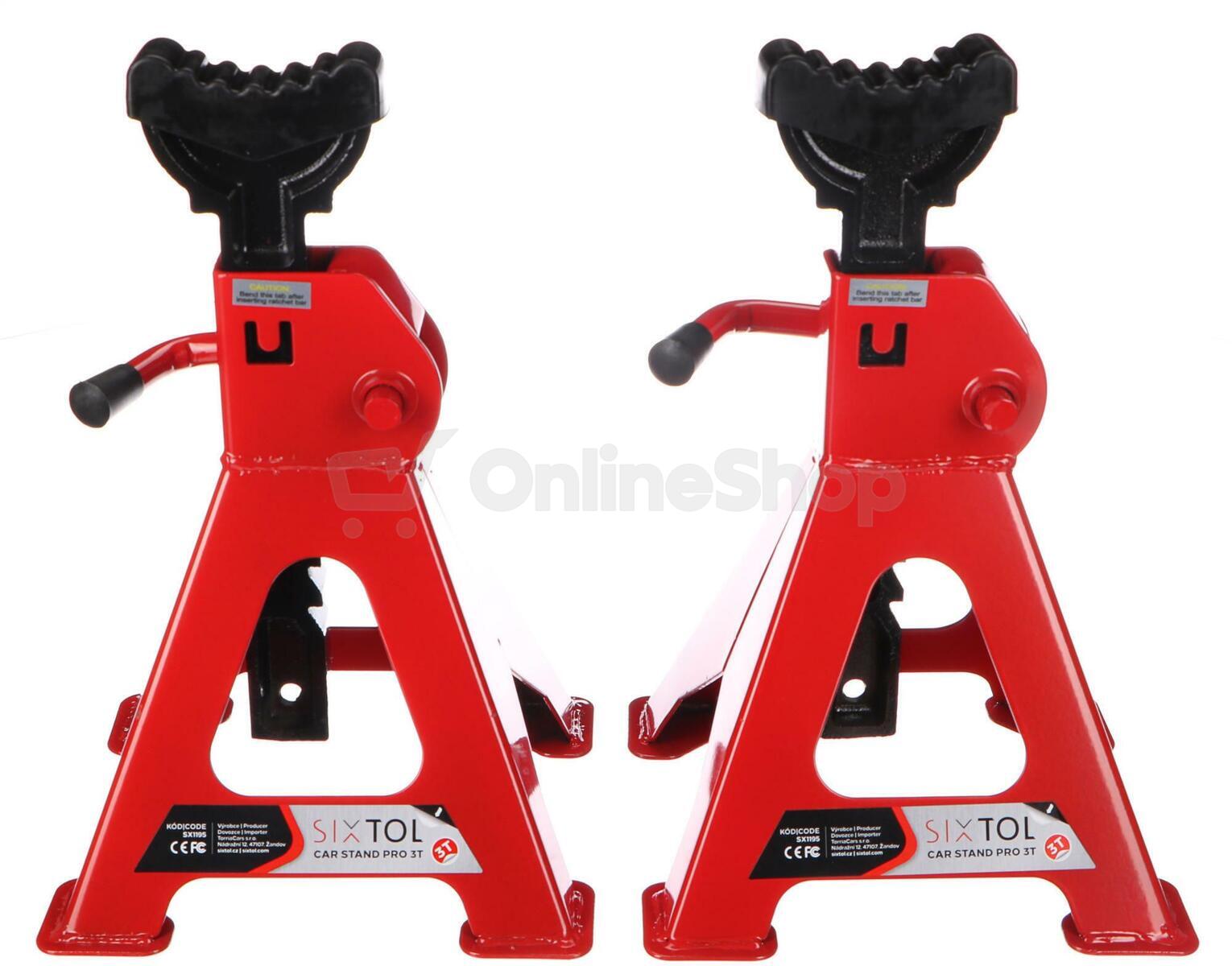 Podstavec pod auto MECHANIC CAR STAND PRO 3T, 2ks SIXTOL