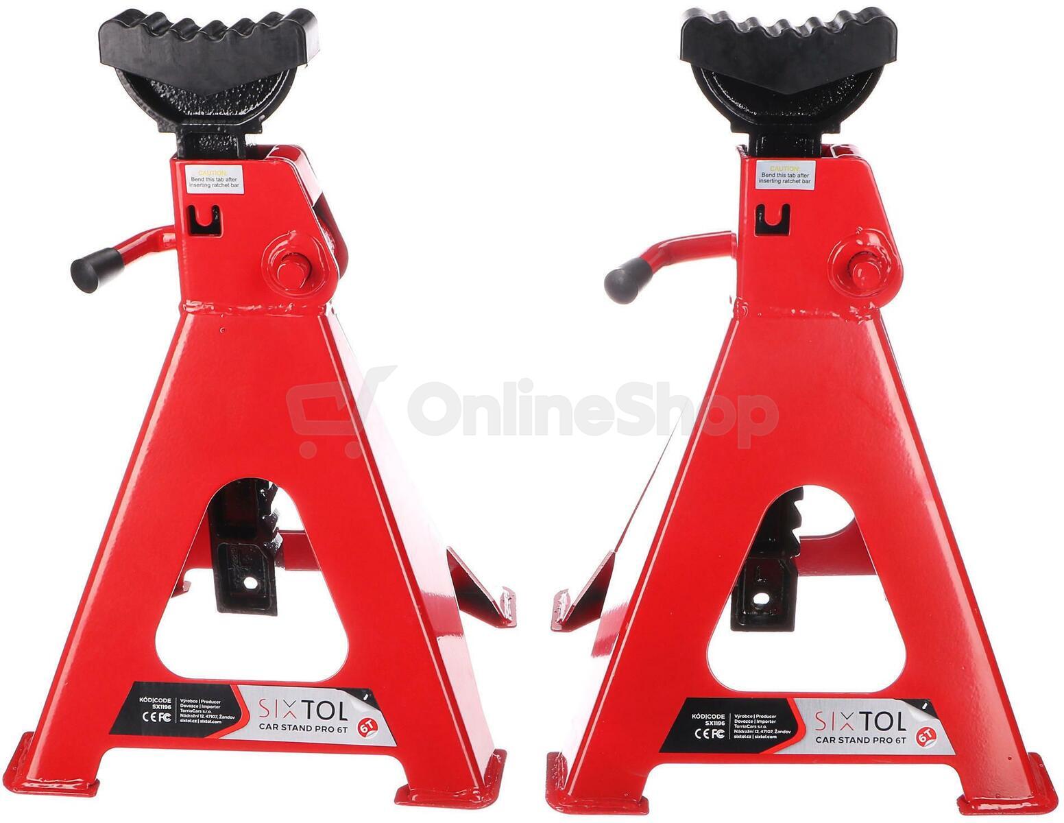 Podstavec pod auto MECHANIC CAR STAND PRO 6T, 2ks SIXTOL