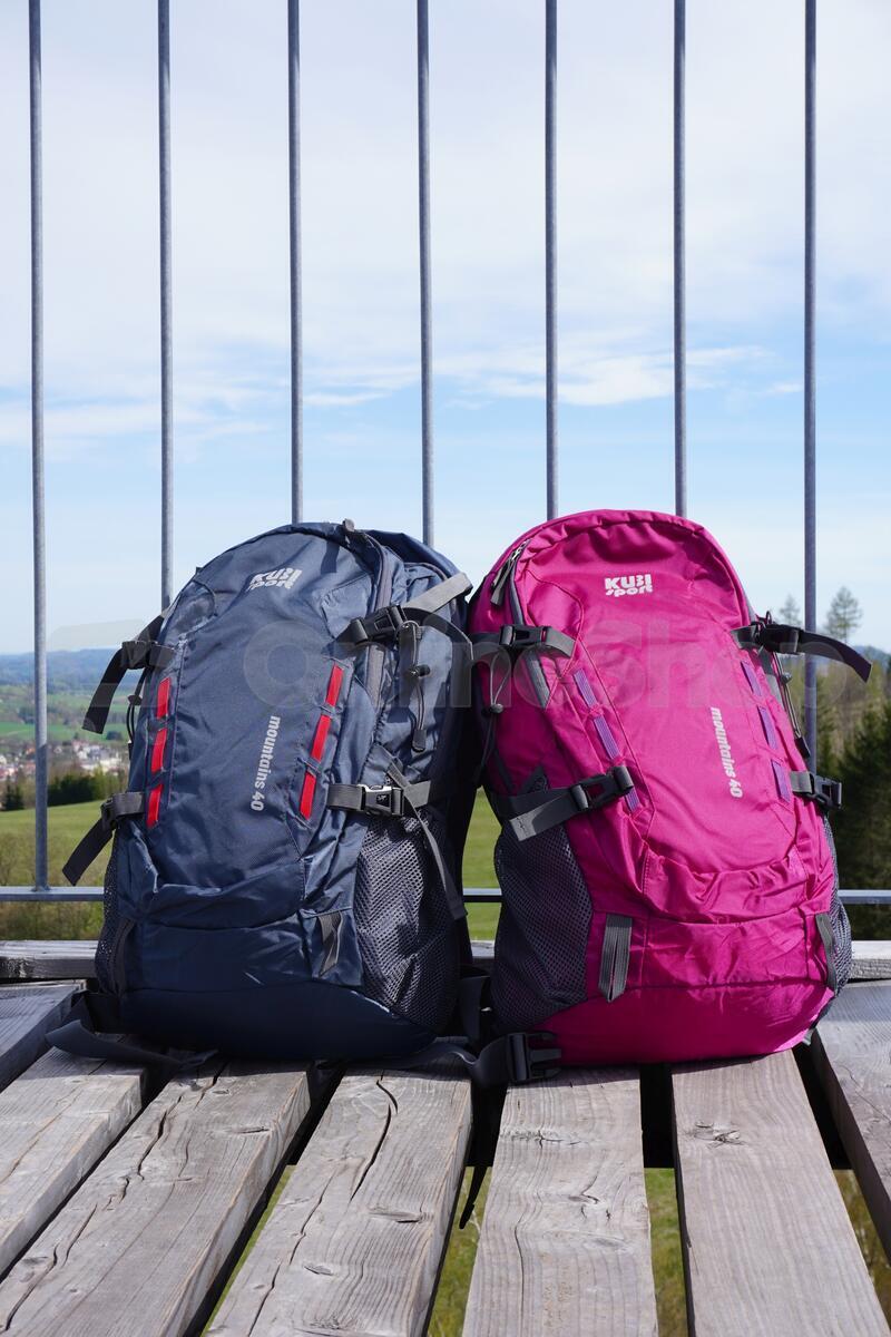 Turistický batoh KUBIsport Mountains 40 L, růžový