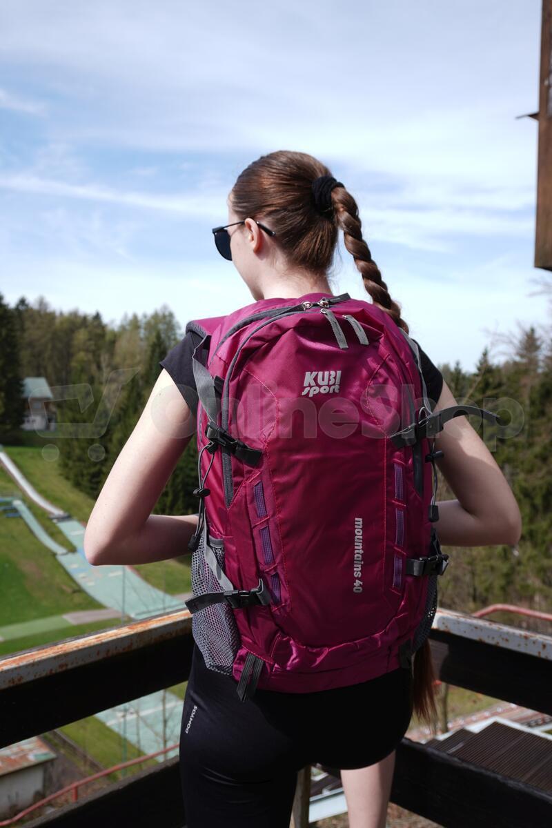 Turistický batoh KUBIsport Mountains 40 L, růžový