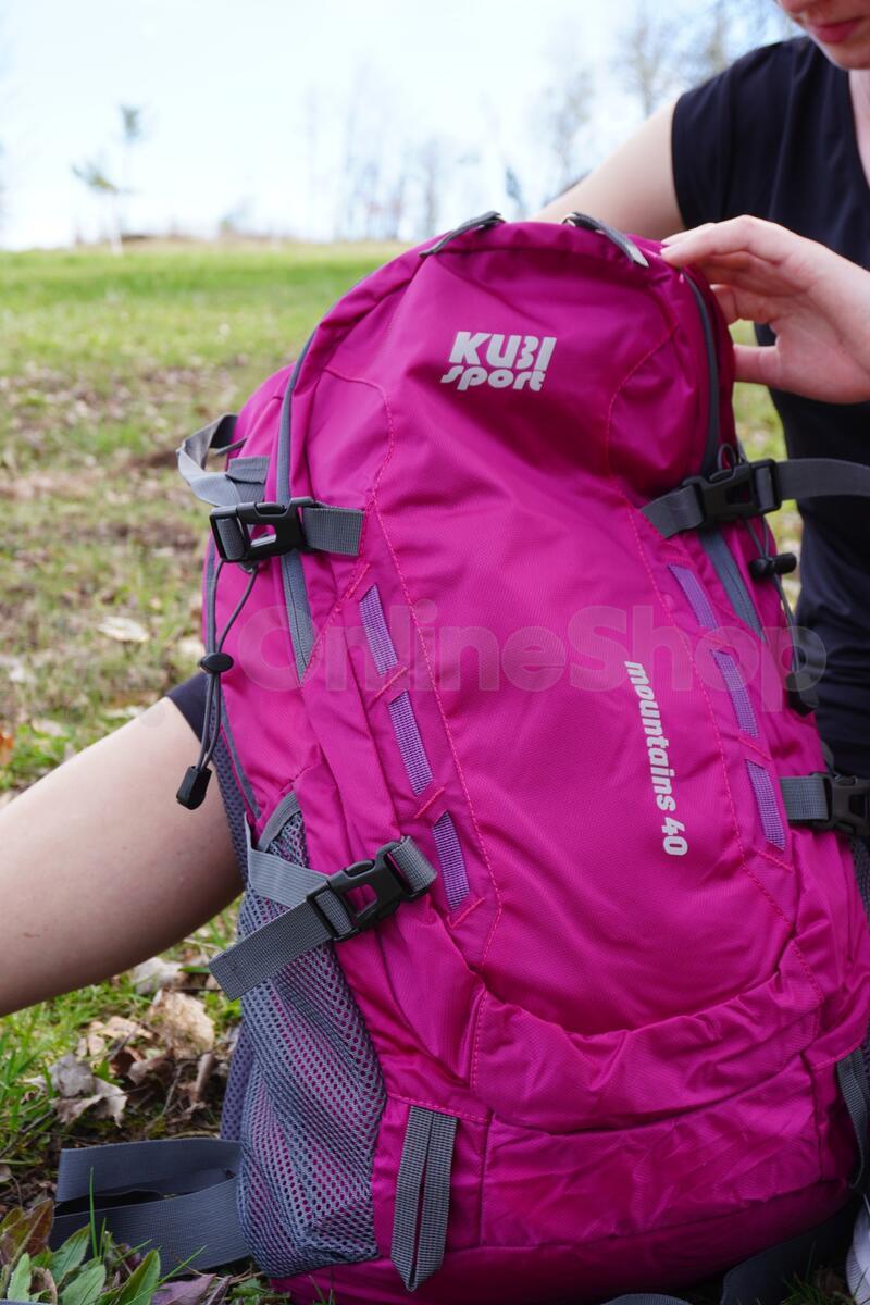 Turistický batoh KUBIsport Mountains 40 L, růžový