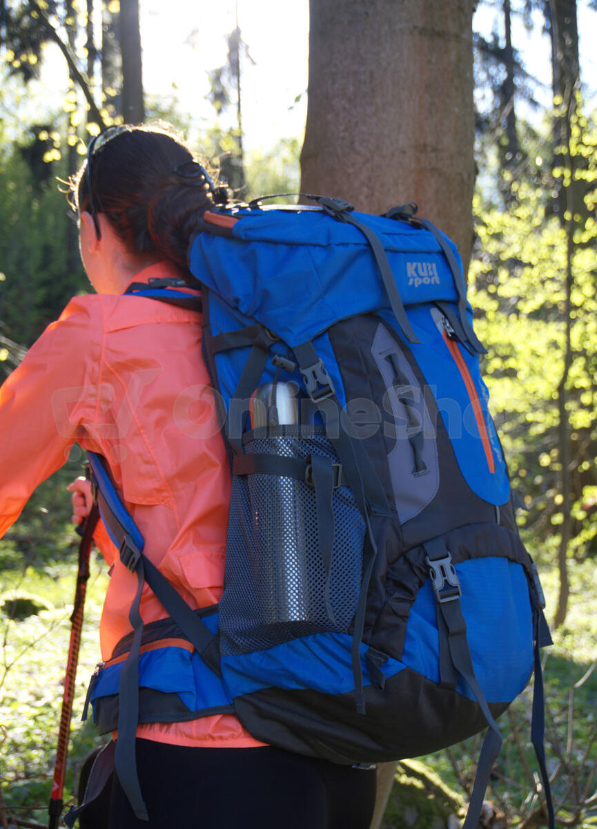 Turistický batoh KUBIsport Mountains 60 L, modrý