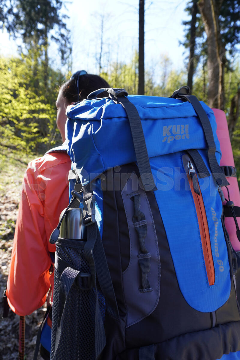 Turistický batoh KUBIsport Mountains 60 L, modrý