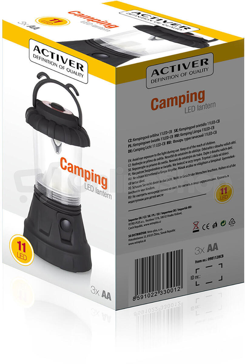 Svítilna kempingová KUBIsport 11 LED