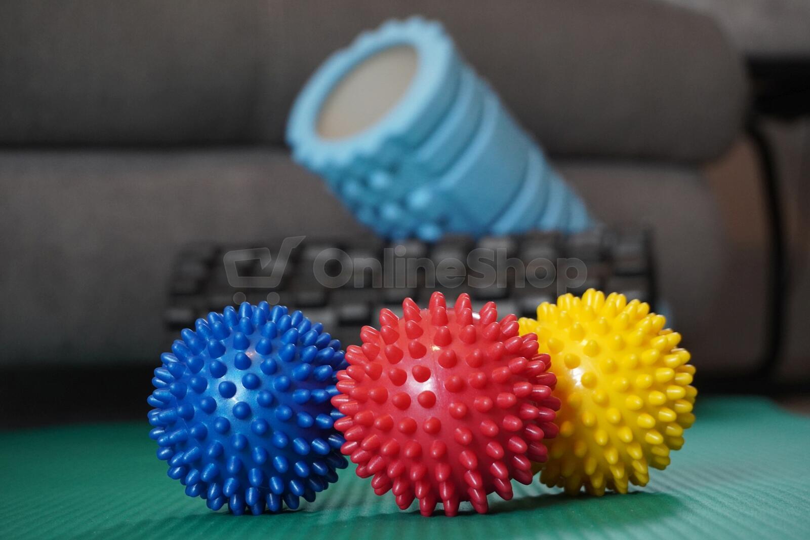 Míček masážní průměr 7,5 cm červený