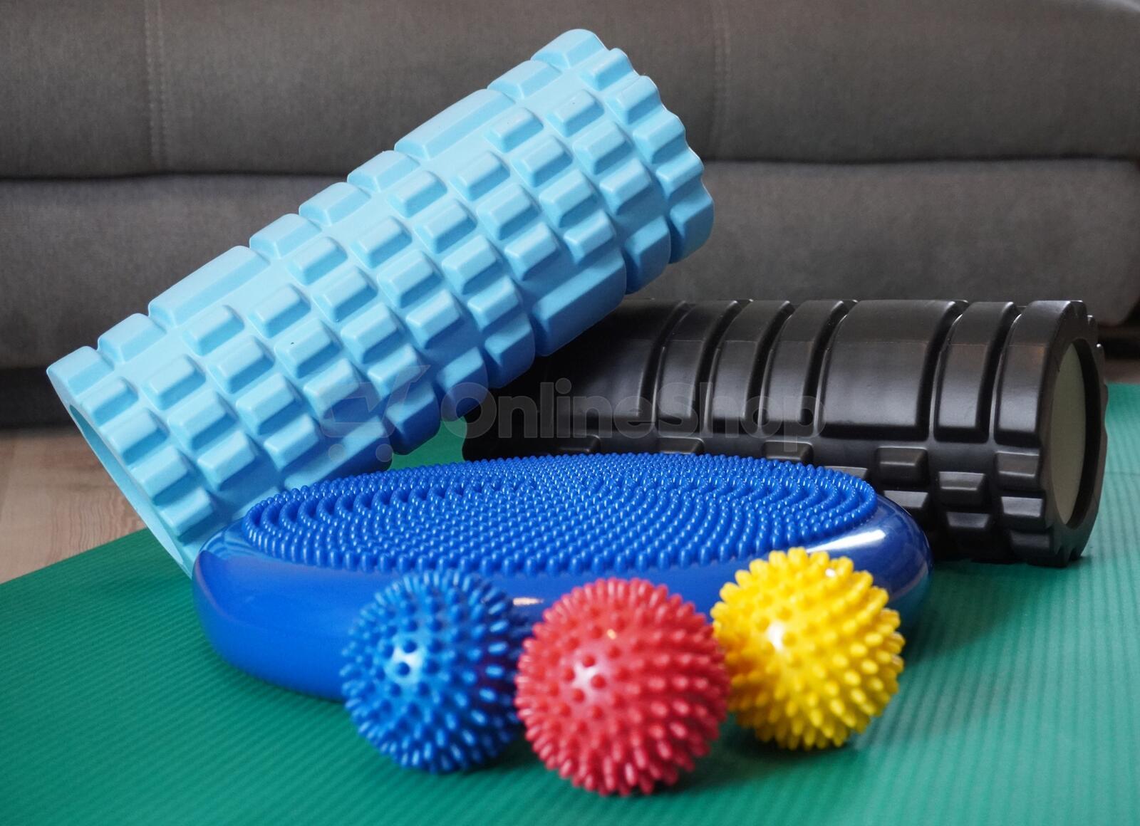 Masážní válec KUBIsport D85 roller, modrý