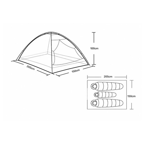 Stan monodome pro 2-3 osoby