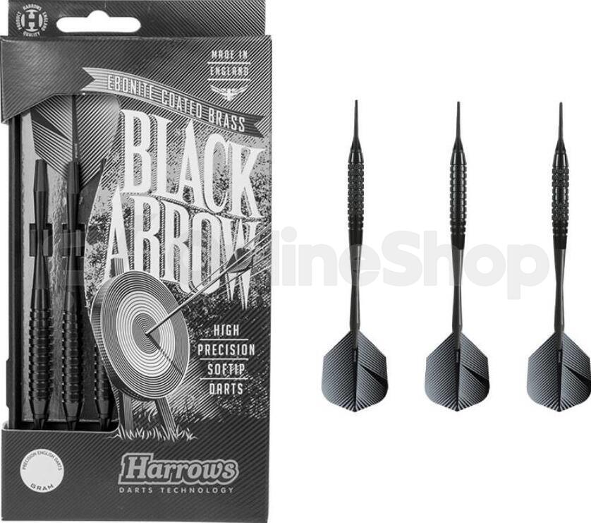 Šipky Harrows Soft Black Arrow 16g