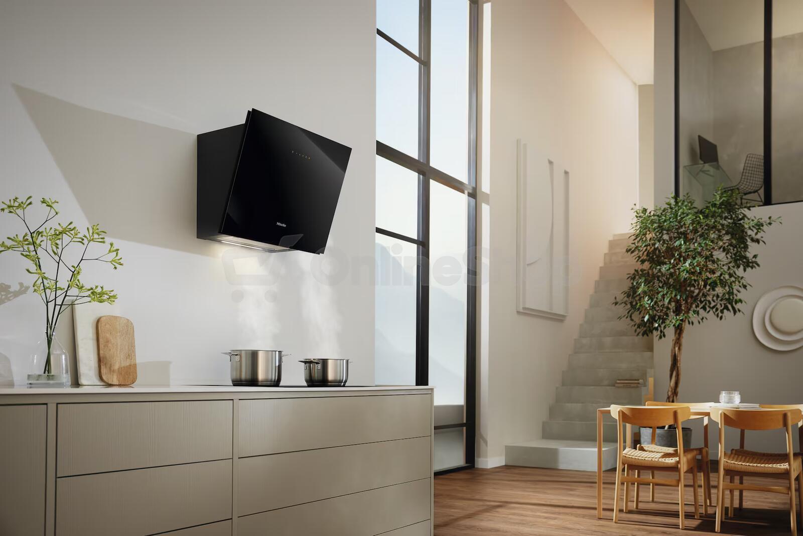Nástěnný odsavač par Miele DAH 2660 Escala Obsidian, černá