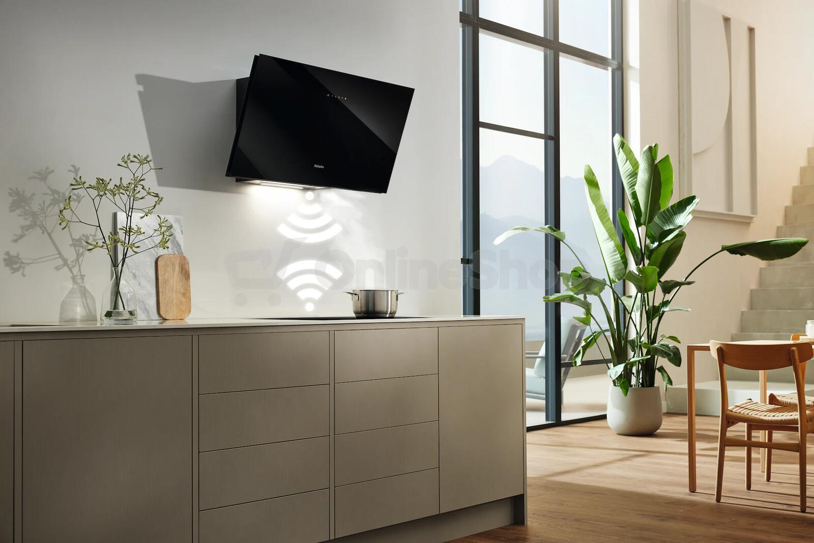 Nástěnný odsavač par Miele DAH 2960 Escala Obsidian, černá