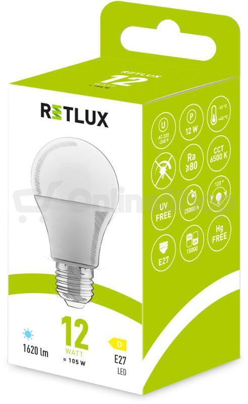 LED žárovka Classic Retlux RLL 608 A60 E27 bulb 12W DL