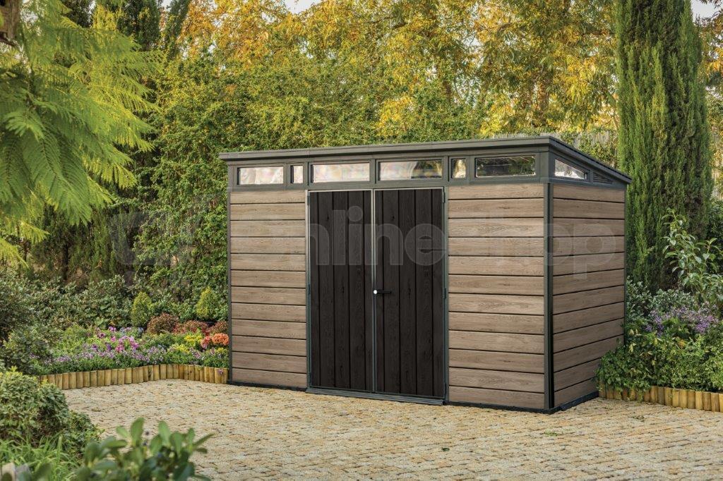 KETER PENT Signature HORIZONTAL domek 11x7 - ASHWOOD