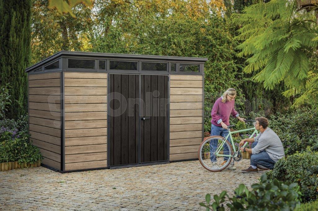 KETER PENT Signature HORIZONTAL domek 11x7 - ASHWOOD