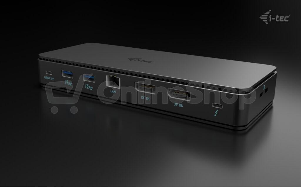I-tec Thunderbolt4 2x Display Docking Station Gen3, 7x USB, 2.5 GLAN + PowerDelivery 92 W (TB4DUALDPDOCKPDPRO)