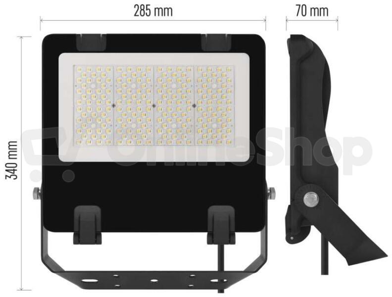 Emos LED reflektor AVENO 100W, černý, neutrální bílá (ZS2443A)