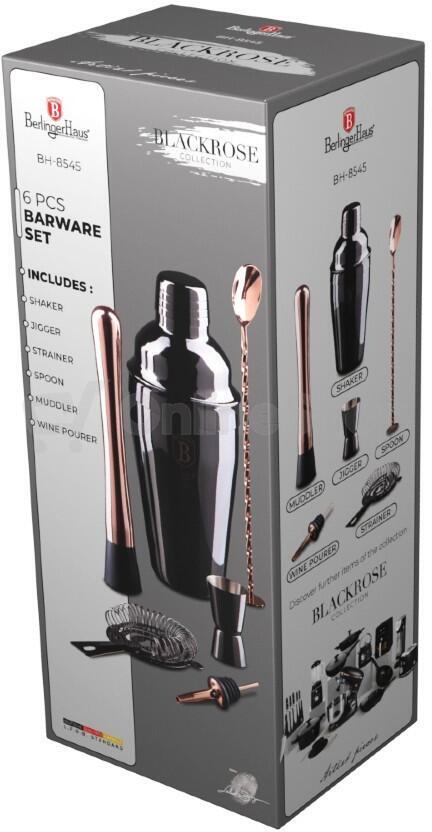 BERLINGERHAUS Barmanská sada 6 ks Black Rose Collection BH-8545