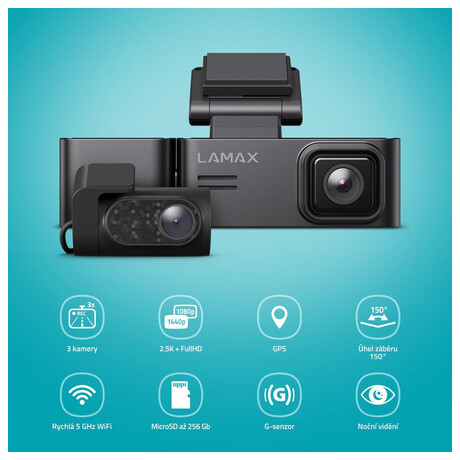 Autokamera Lamax N10 GPS 3in1