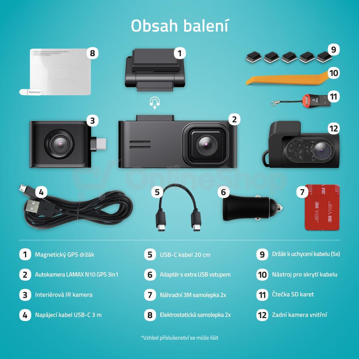 Autokamera Lamax N10 GPS 3in1