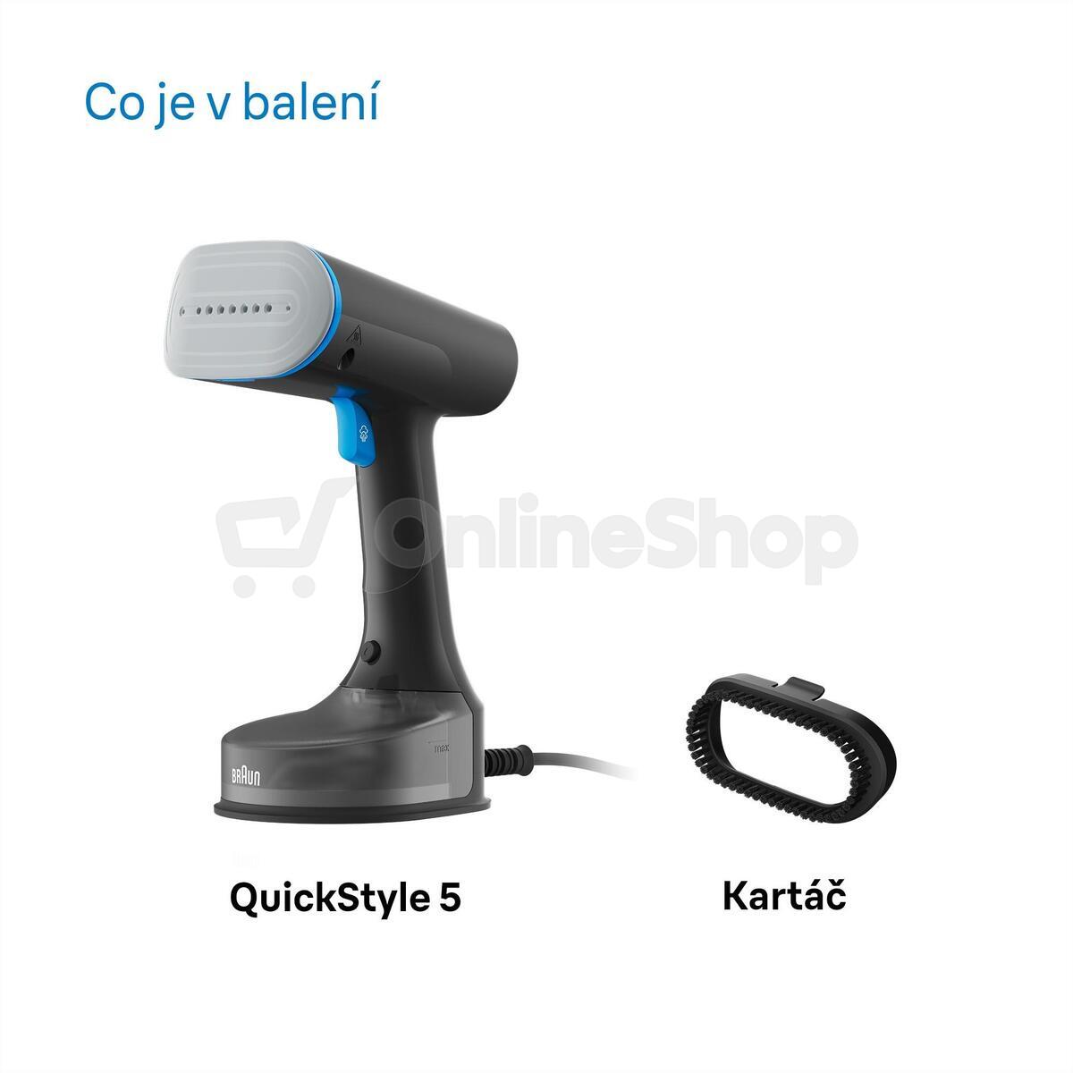 Ruční napařovač oděvů Braun QuickStyle 5 GS5031BL