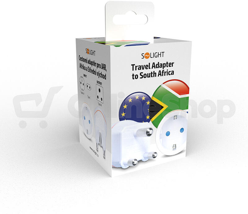 Solight cestovní adaptér pro JAR, Afriku a Střední východ, typ M