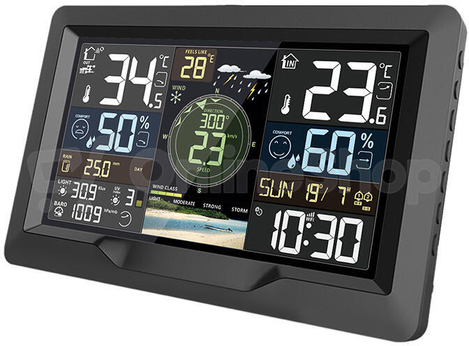 Profesionální smart WIFI meteostanice Solight TE91WiFi