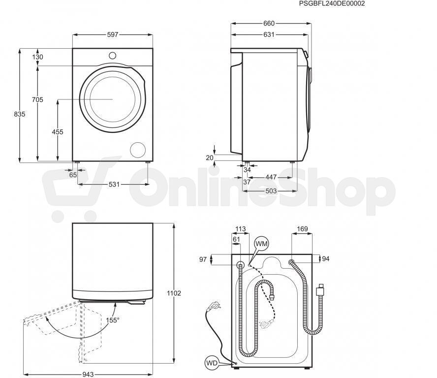Pračka se sušičkou Electrolux EW8W4402QE