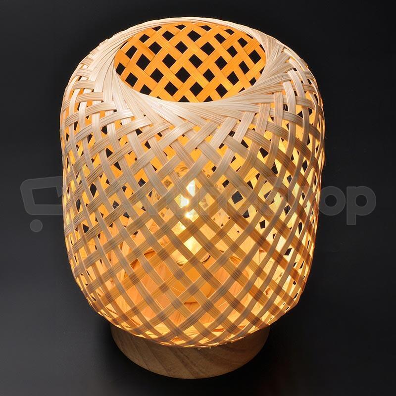 Solight ratanová LED lucerna s LED žárovkou, teplá bílá, 2x AAA, 19cm