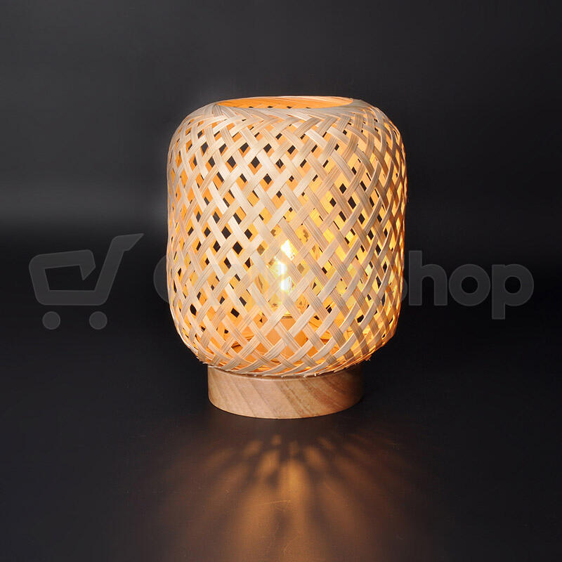 Solight ratanová LED lucerna s LED žárovkou, teplá bílá, 2x AAA, 19cm